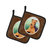 Airedale Terrier Pair of Pot Holders