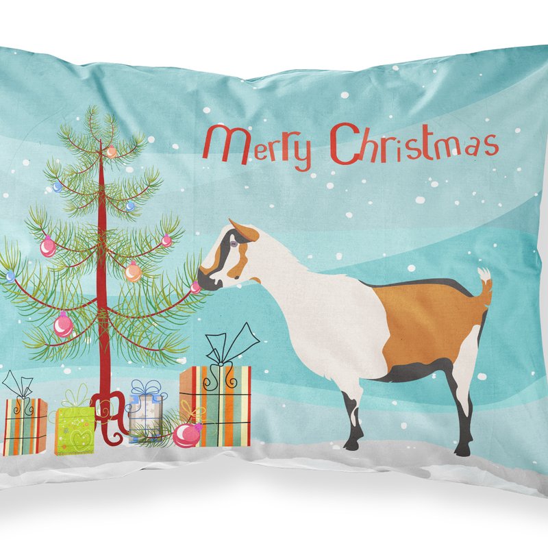 Caroline's Treasures Alpine Goat Christmas Fabric Standard Pillowcase