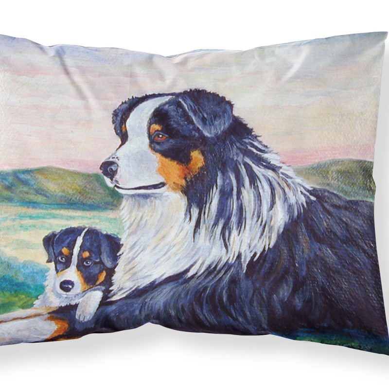 Caroline's Treasures Australian Shepherd Fabric Standard Pillowcase