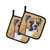 Boxer Wipe your Paws Pair of Pot Holders