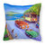 Corgi Hyde Park  Fabric Decorative Pillow