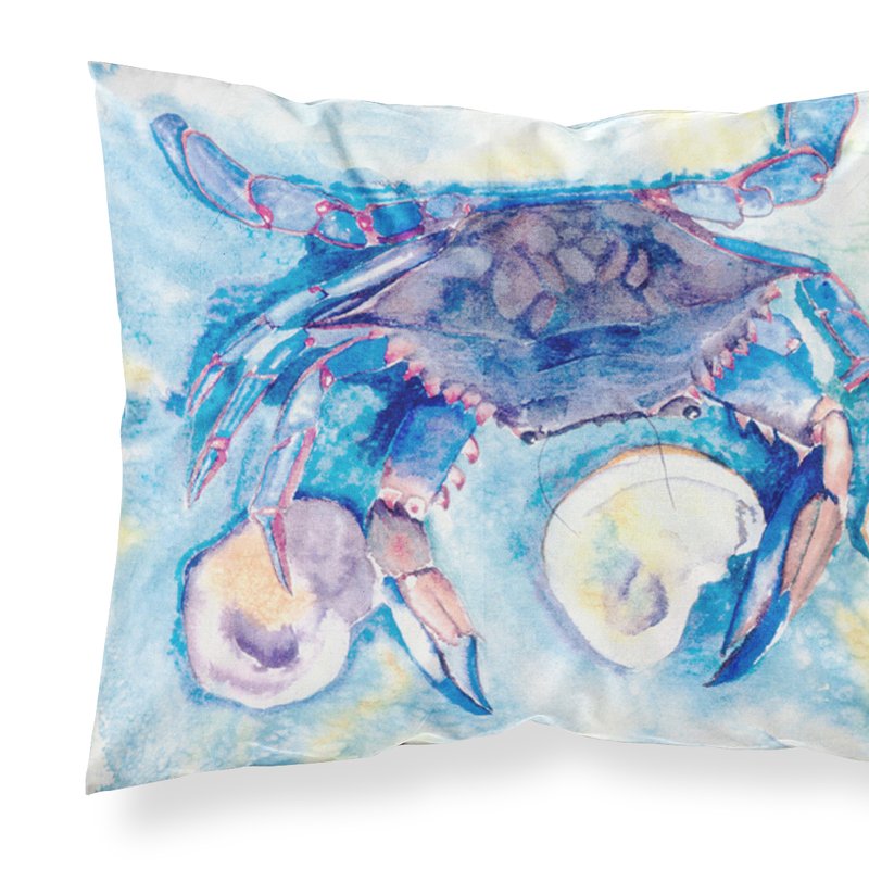 Caroline's Treasures Crab And Oyster Fabric Standard Pillowcase