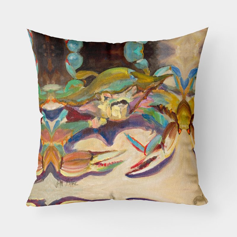 Caroline's Treasures Crab Tailfin Crab Fabric Decorative Pillow