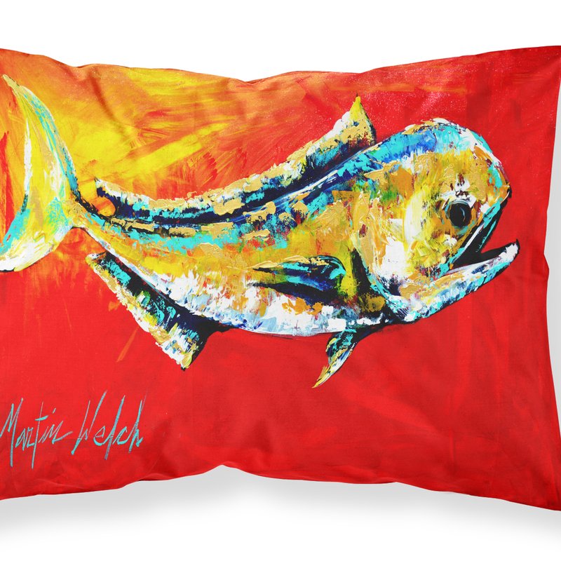 Caroline's Treasures Danny Dolphin Fish Fabric Standard Pillowcase