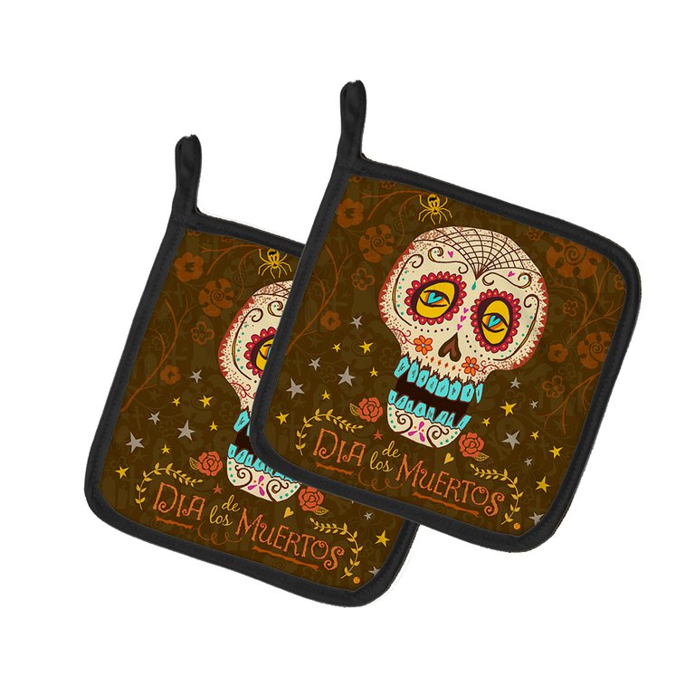 Day of the Dead Pair of Pot Holders