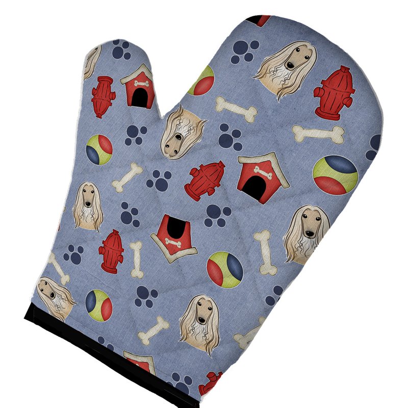 Caroline's Treasures Dog House Collection Afghan Hound Oven Mitt In Multi