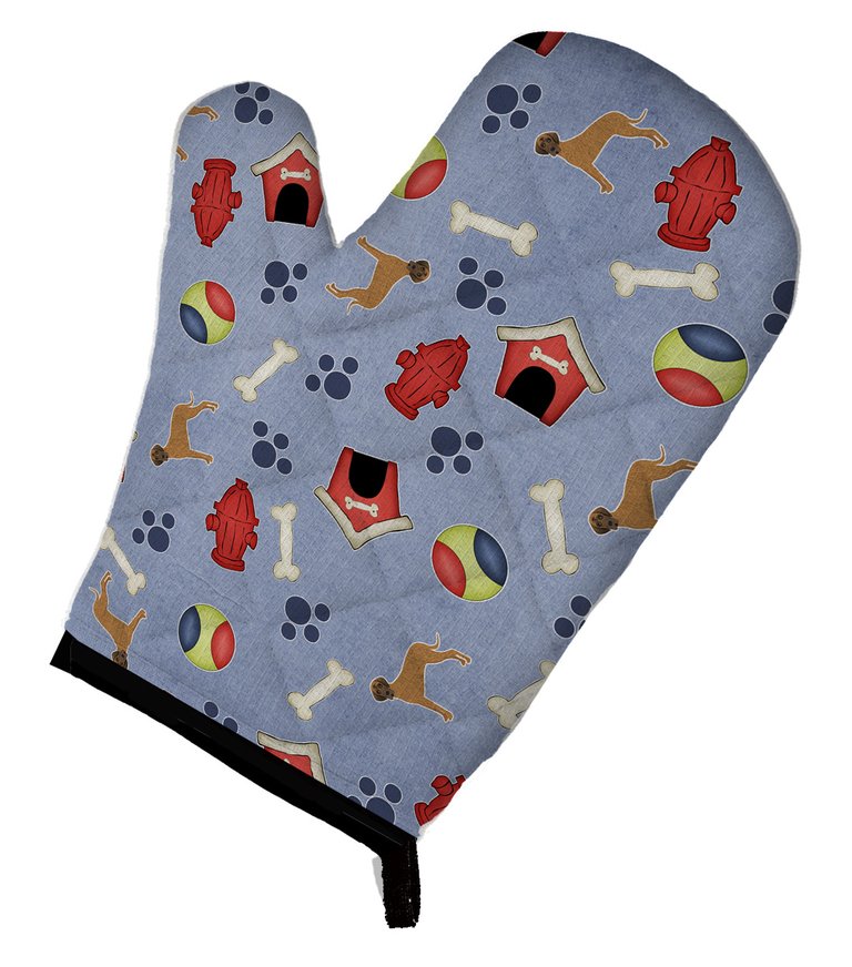 Dog House Collection Brindle Natural Great Dane Oven Mitt