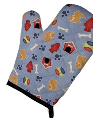 Dog House Collection Red Pomeranian Oven Mitt