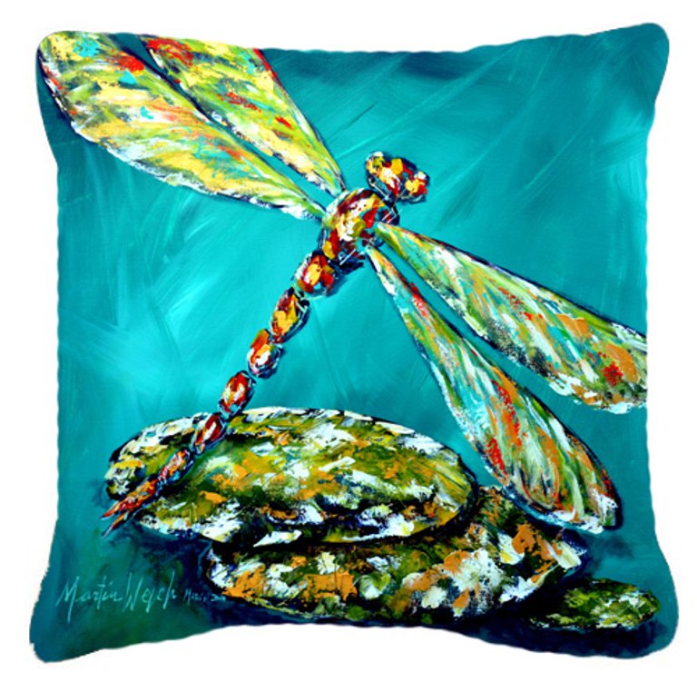 Dragonfly Matin Fabric Decorative Pillow