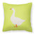 Embden Goose Green Fabric Decorative Pillow
