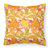 Fall Leaves Watercolor Fabric Decorative Pillow