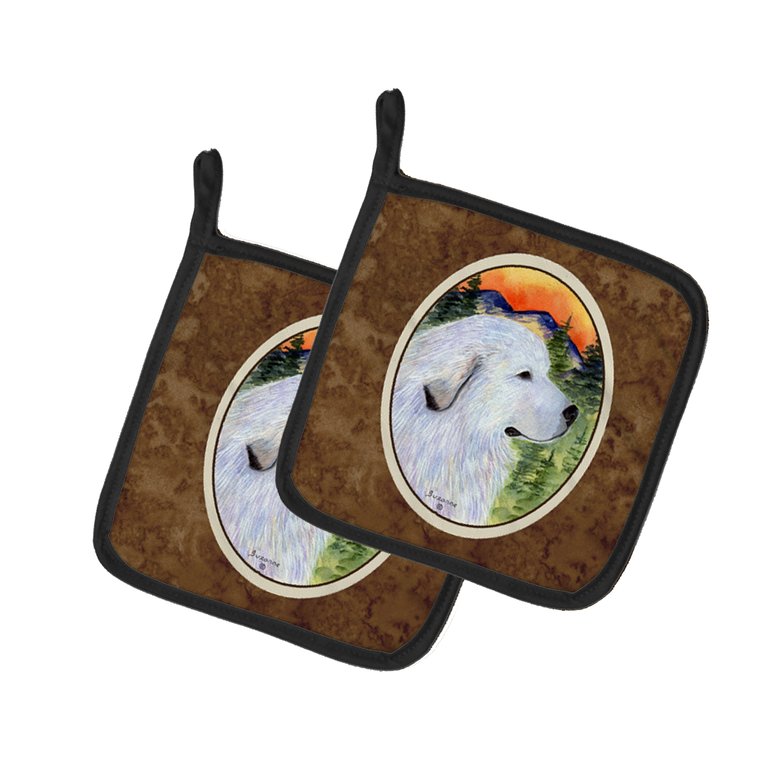 Great Pyrenees Pair of Pot Holders