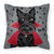 Halloween Vampire Scottie Fabric Decorative Pillow