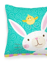 Happy Easter Rabbit Fabric Decorative Pillow