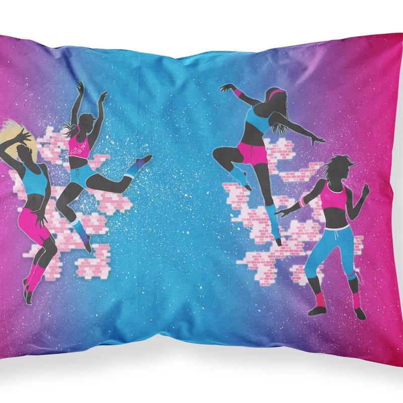 Caroline's Treasures Hip Hop In Pink Blue Fabric Standard Pillowcase