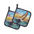 Horn Island Boat Race Sailboats Pair of Pot Holders
