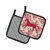 Horse Shabby Chic Pink Roses   Pair of Pot Holders