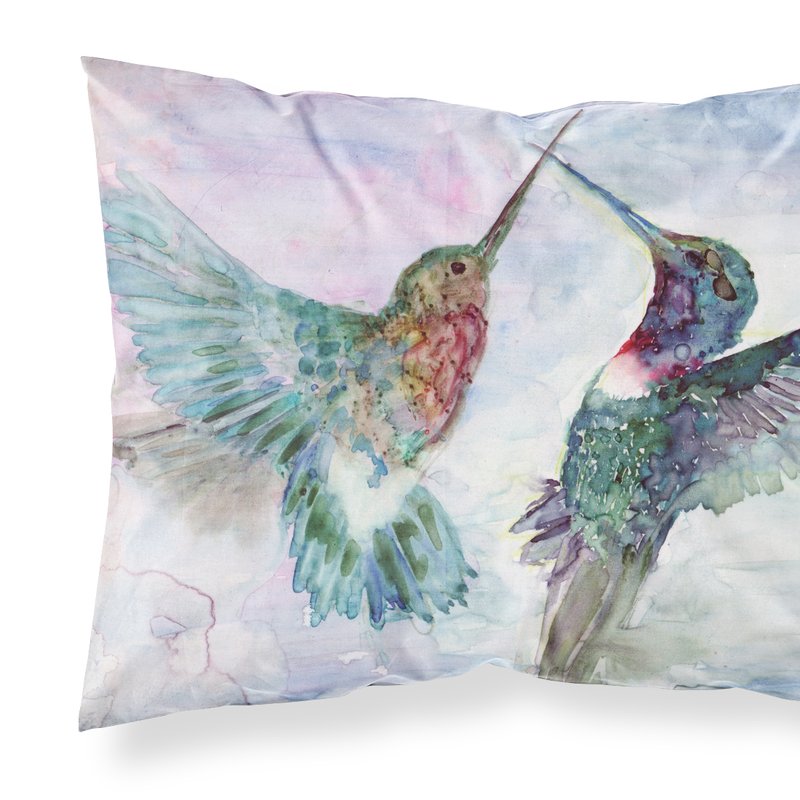 Caroline's Treasures Hummingbird Combat Fabric Standard Pillowcase