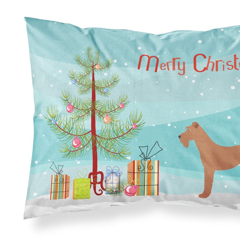 Caroline's Treasures Irish Terrier Christmas Fabric Standard Pillowcase