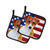 Jack Russell Terrier Patriotic Pair of Pot Holders