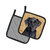 Labrador Wipe your Paws Pair of Pot Holders