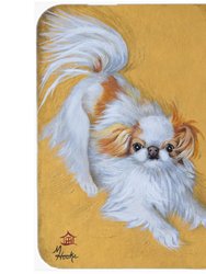 MH1033LCB Japanese Chin Red White Play Glass Cutting Board - Large - Multicolor