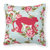 Monkey Shabby Chic Blue Roses BB1128 Fabric Decorative Pillow