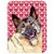 Norwegian Elkhound Hearts Love And Valentines Day Glass Cutting Board - Large