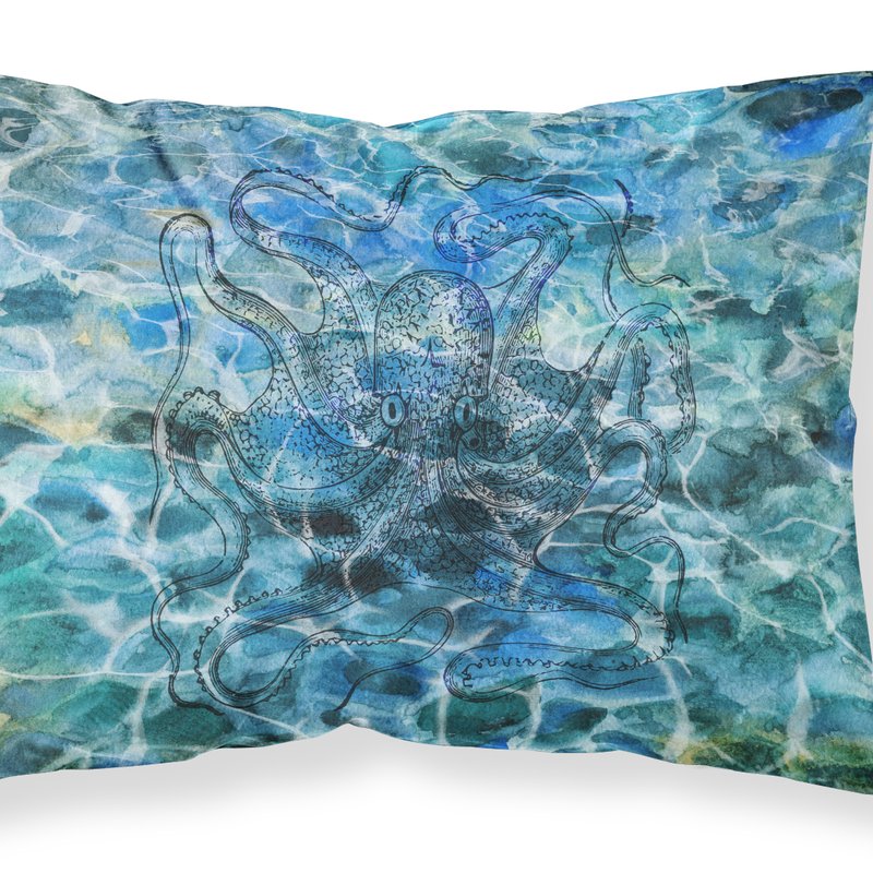Caroline's Treasures Octopus Under Water Fabric Standard Pillowcase