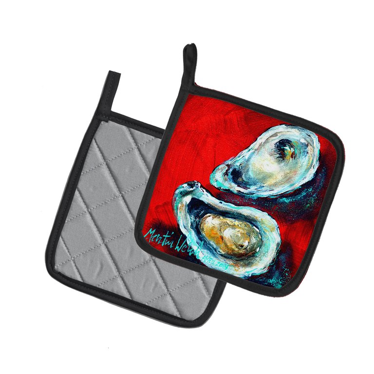 Open up Oyster Pair of Pot Holders