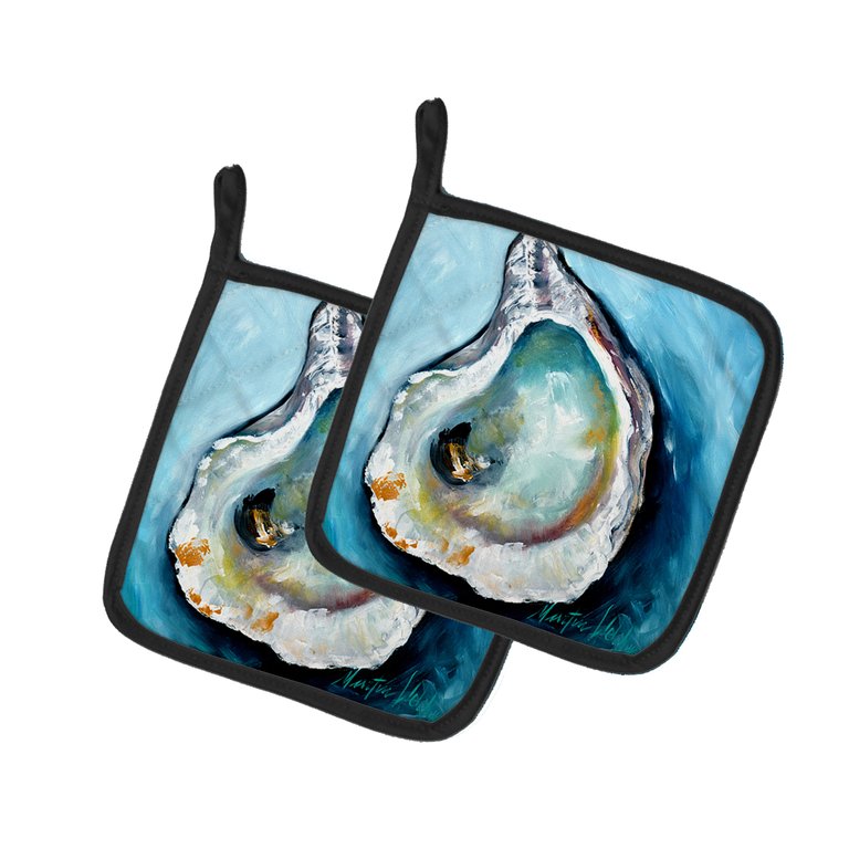 Oyster Pair of Pot Holders