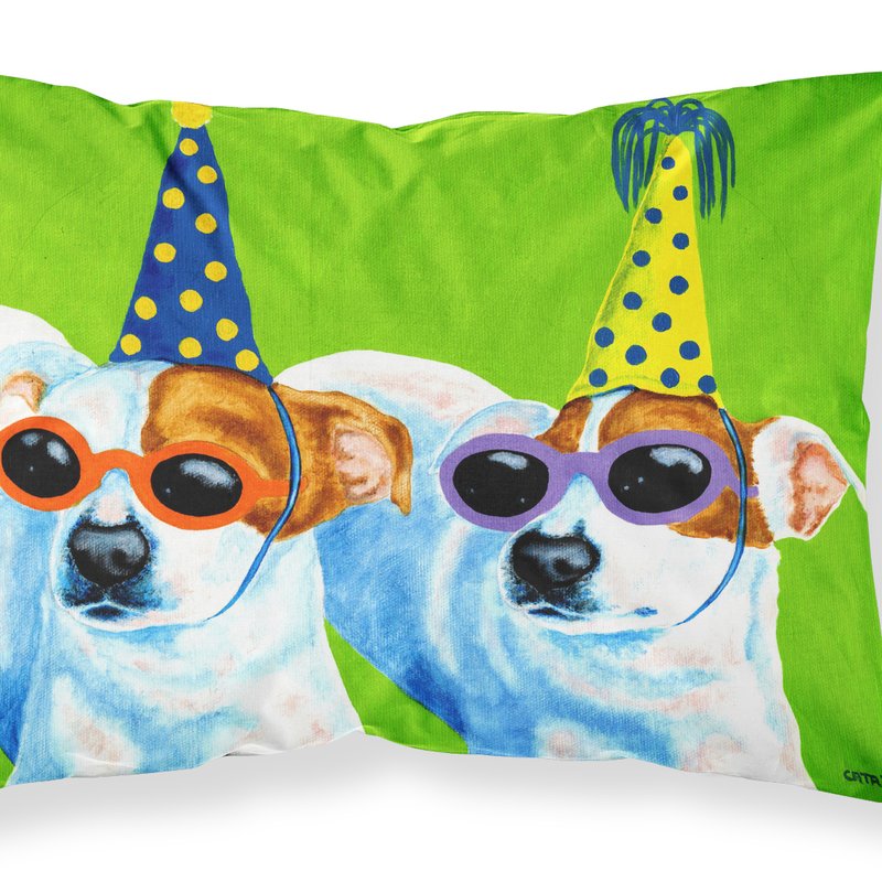 Caroline's Treasures Party Animals Jack Russell Terriers Fabric Standard Pillowcase