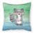 Raccoon Watercolor Fabric Decorative Pillow