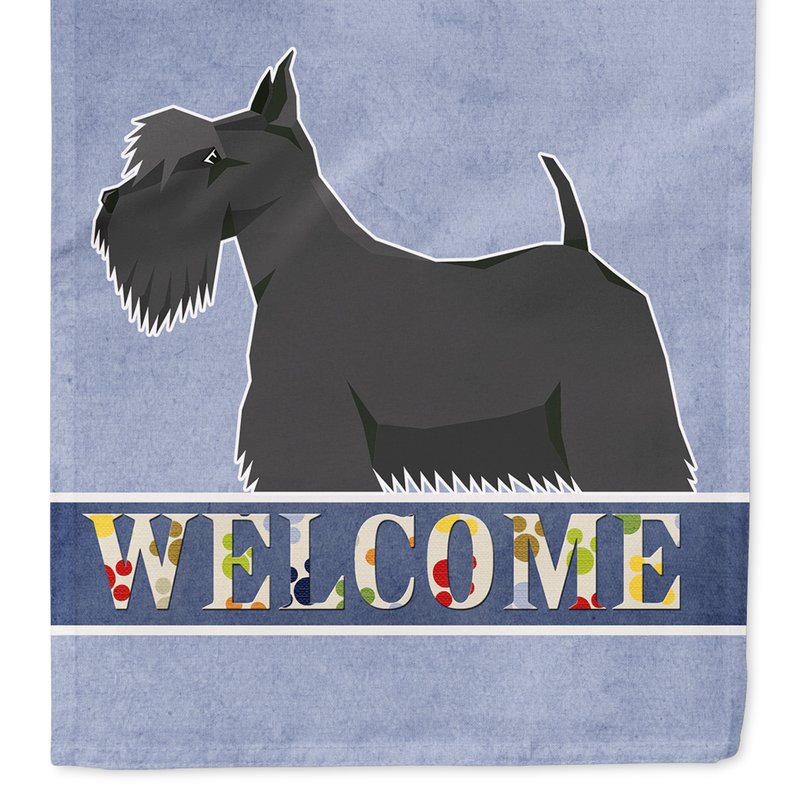 Caroline's Treasures Scottish Terrier Welcome Garden Flag 2-sided 2-ply