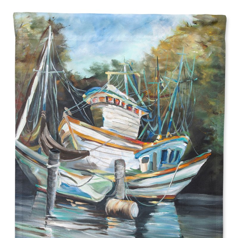 Caroline's Treasures Shrimpers Cove And Shrimp Boats Garden Flag 2-sided 2-ply