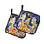 Skyline Abstract Pair of Pot Holders
