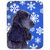 SS4609LCB Cocker Spaniel Winter Snowflakes Holiday Glass Cutting Board - Large