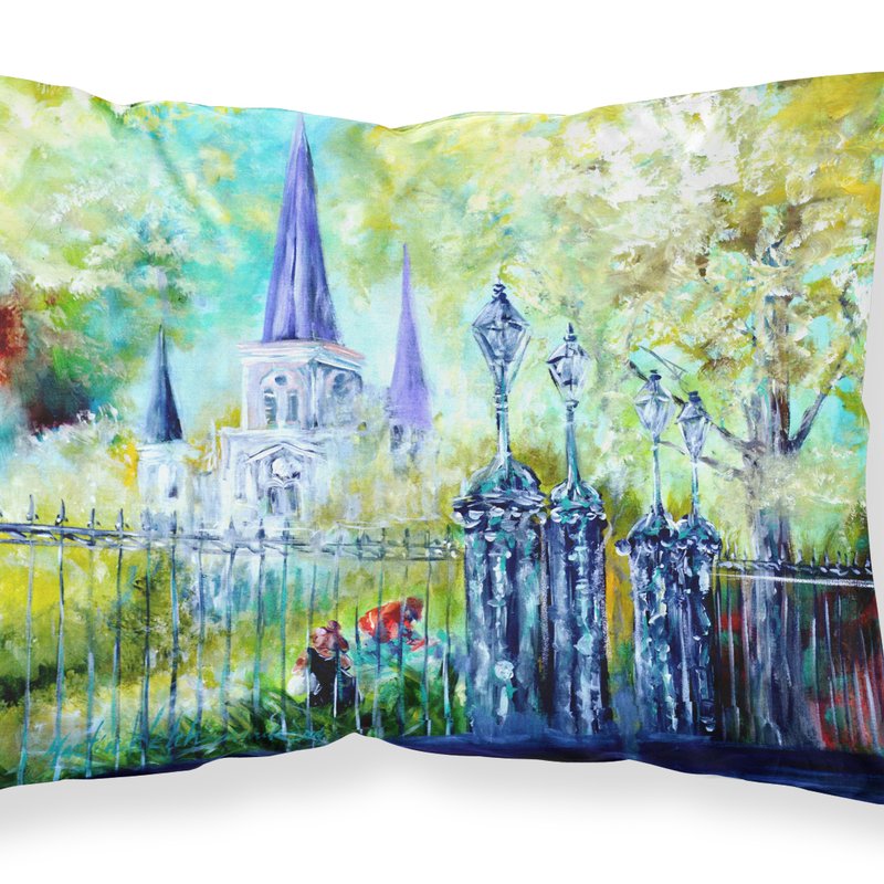 Caroline's Treasures St Louis Cathedrial Across The Square Fabric Standard Pillowcase