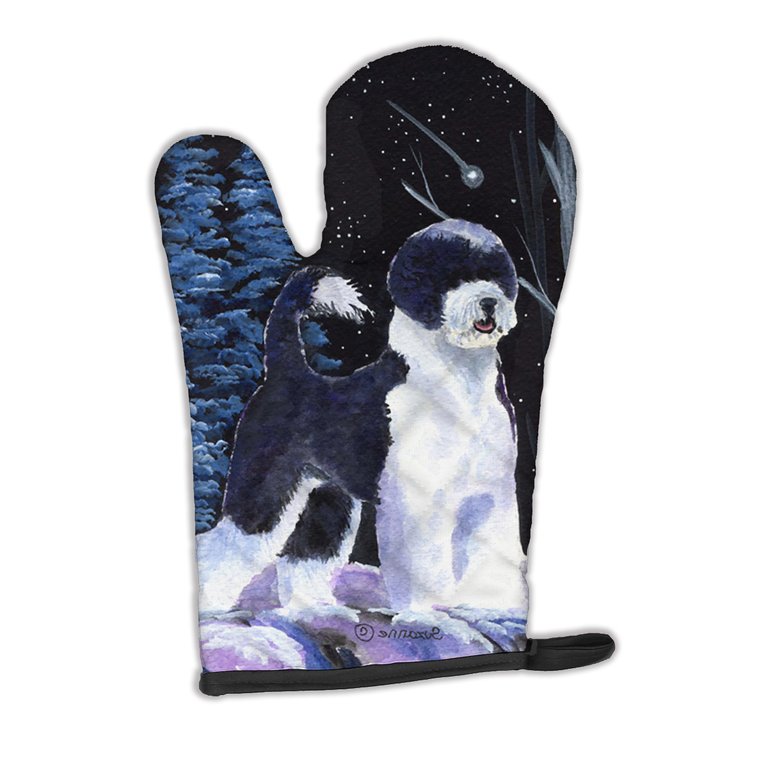 Starry Night Portuguese Water Dog Oven Mitt