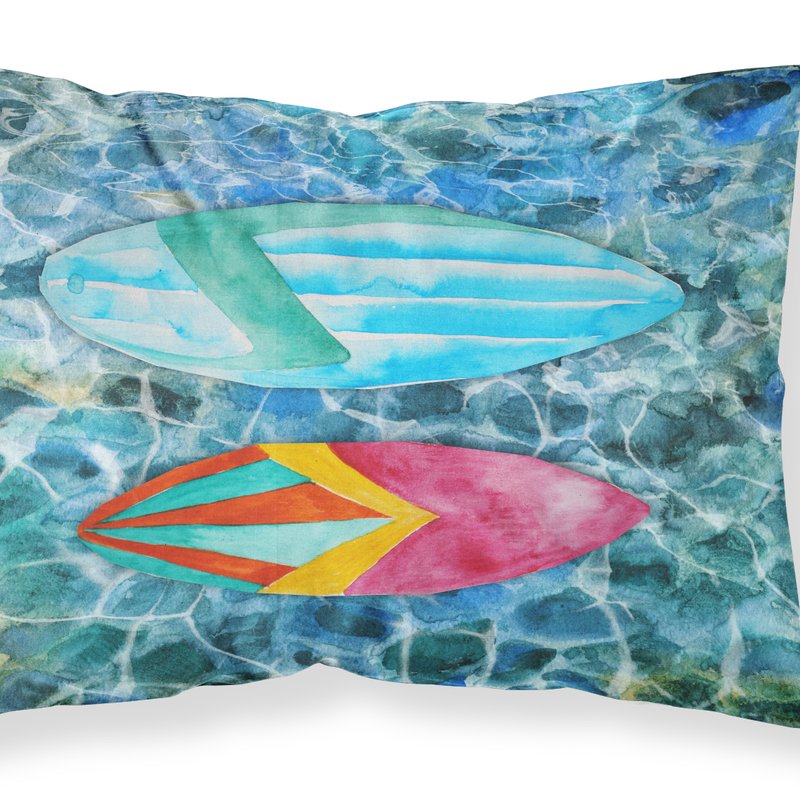 Caroline's Treasures Surf Boards On The Water Fabric Standard Pillowcase