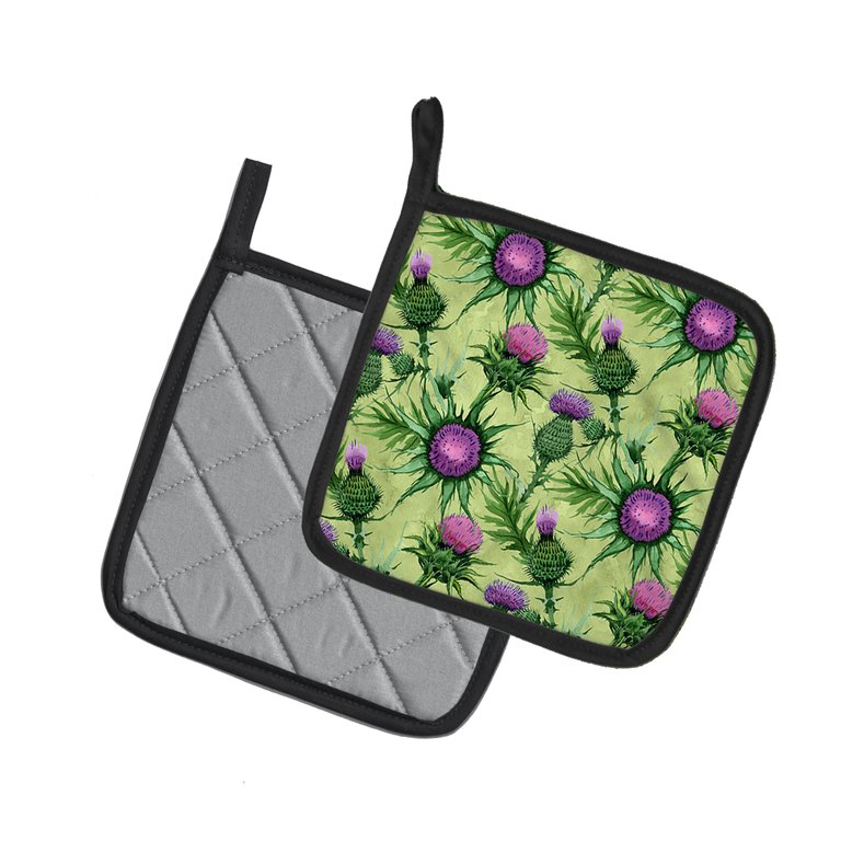 Thistle Pair of Pot Holders