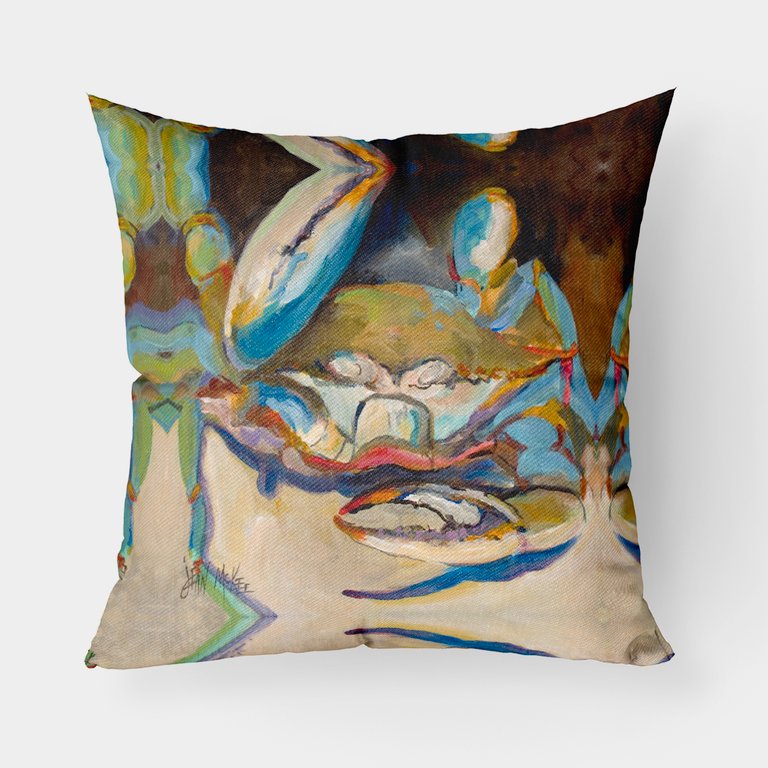Three Big Claw Crab Fabric Decorative Pillow