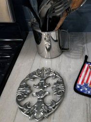 USA Patriotic Bloodhound Pair of Pot Holders