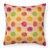 Watercolor Rainbow Dots and Sqiggles Fabric Decorative Pillow