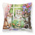 White Tabby by Debbie Cook Fabric Decorative Pillow