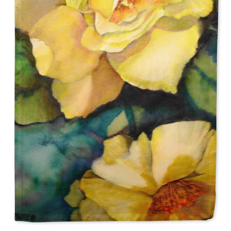 Caroline's Treasures Yellow Roses Garden Flag 2-sided 2-ply