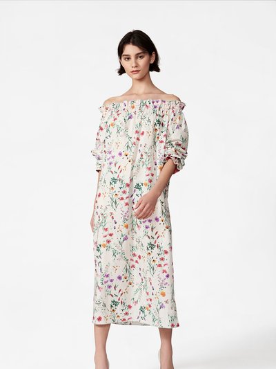 Casey Marks Grace Dress in Colorful Spring Garden Floral product