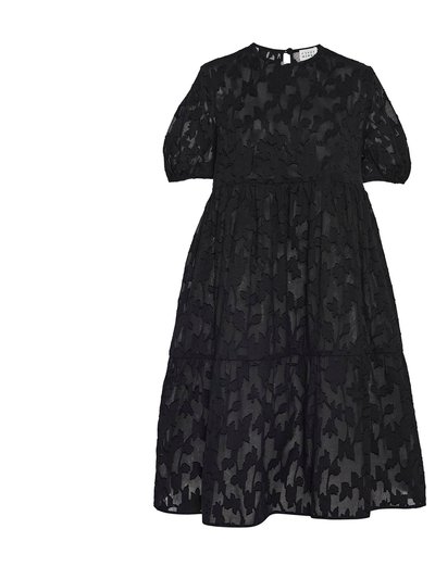 Casey Marks Women's Madeline Dress in Black Floral Jacquard product