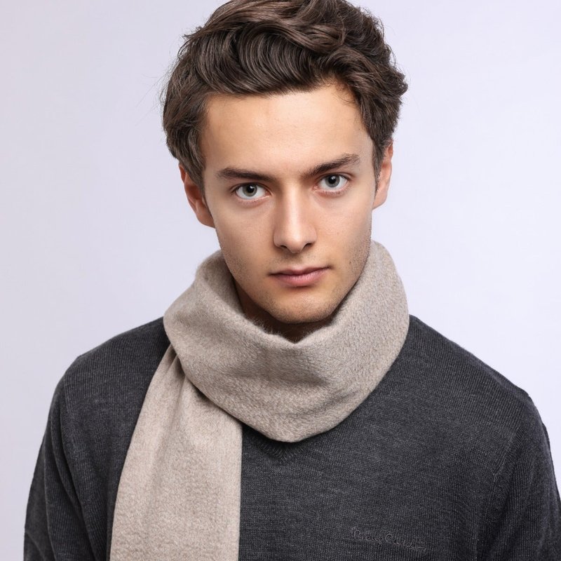 Cc-cashmere Yule Series Scarf In Brown
