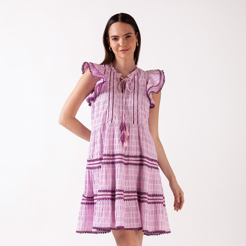Celina Moon Floss Mini Dress In Purple